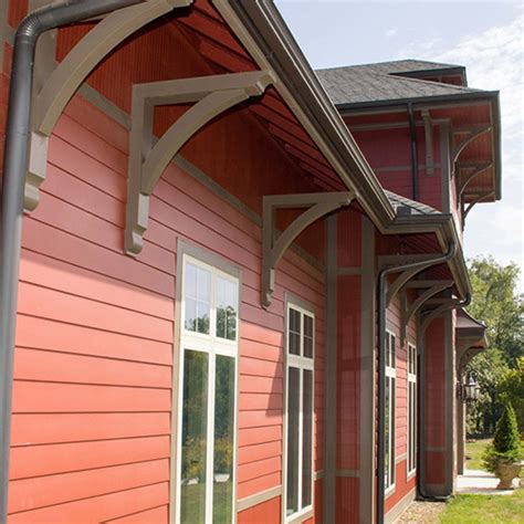 decorative metal roof brackets|eave bracket for overhang roofs.